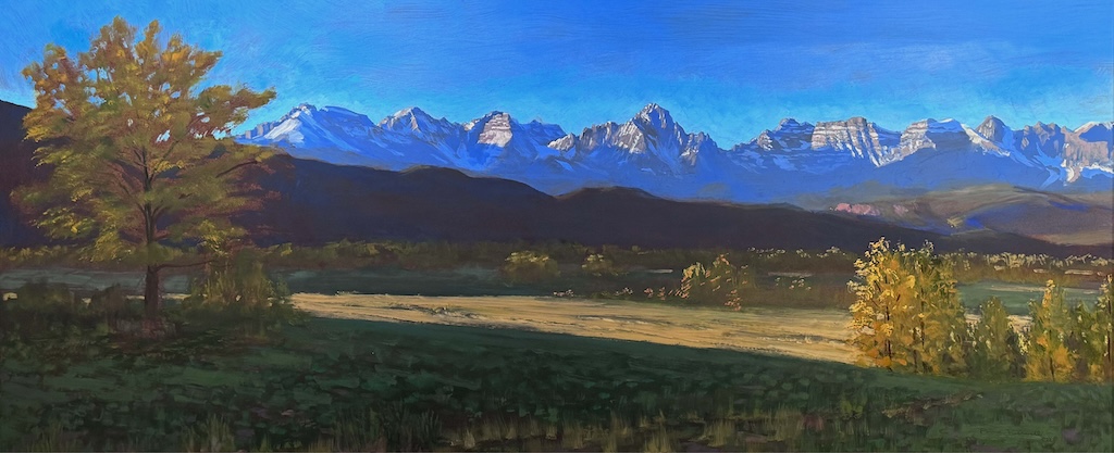 Oil Painting by Paul Folwell,   Oil. 24"x 60".