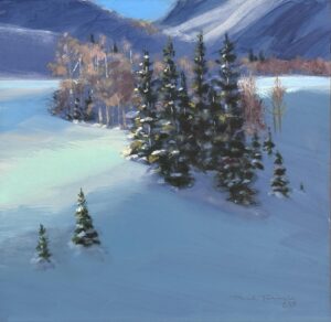 Oil Painting By Paul Folwell, 13.5"x13.5"