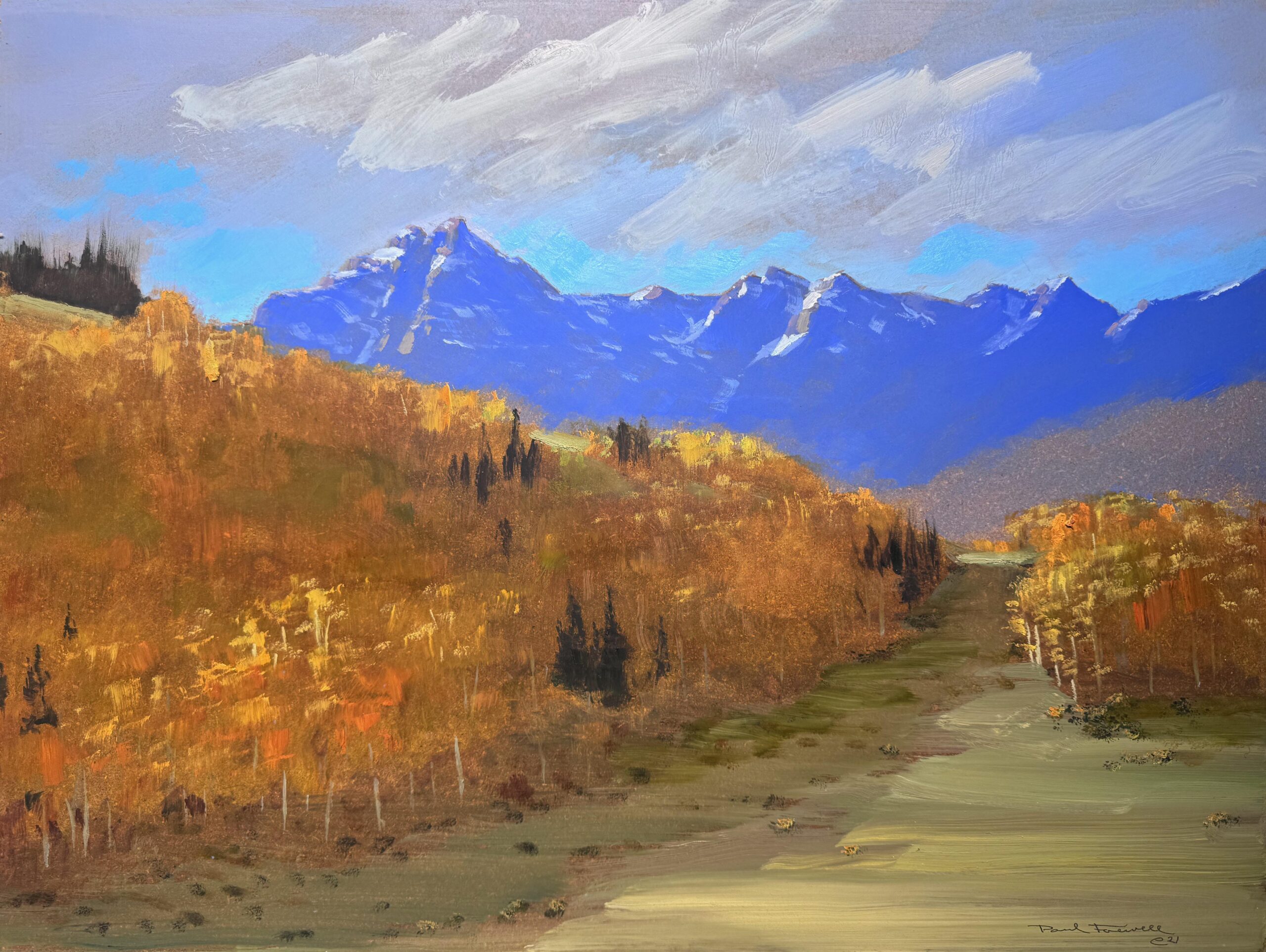 Oil Painting By Paul Folwell, 18"x24"